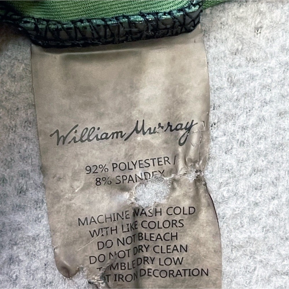 William Murray Martini Glasses Mens Medium Polo Shirt Black Gray Green - Picture 6 of 7